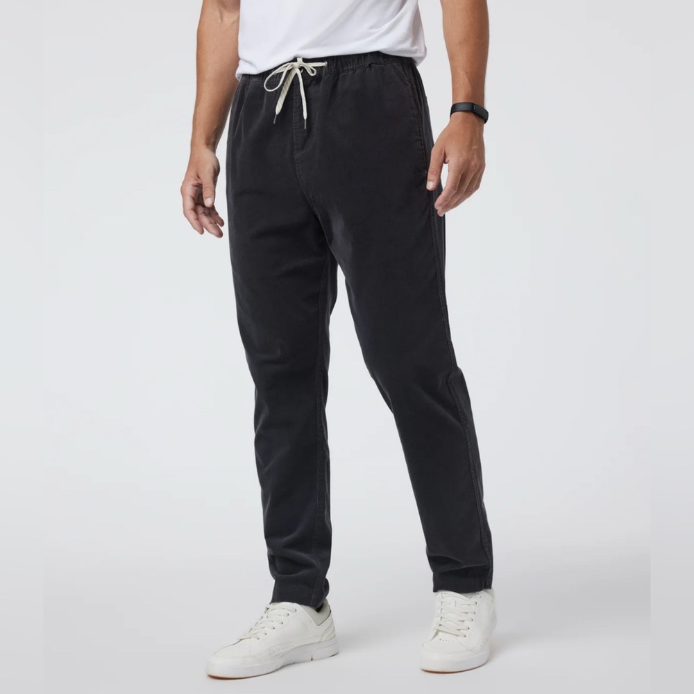 LIKE NEW Vuori Men's OPTIMIST Charcoal Corduroy Pants MEDIUM